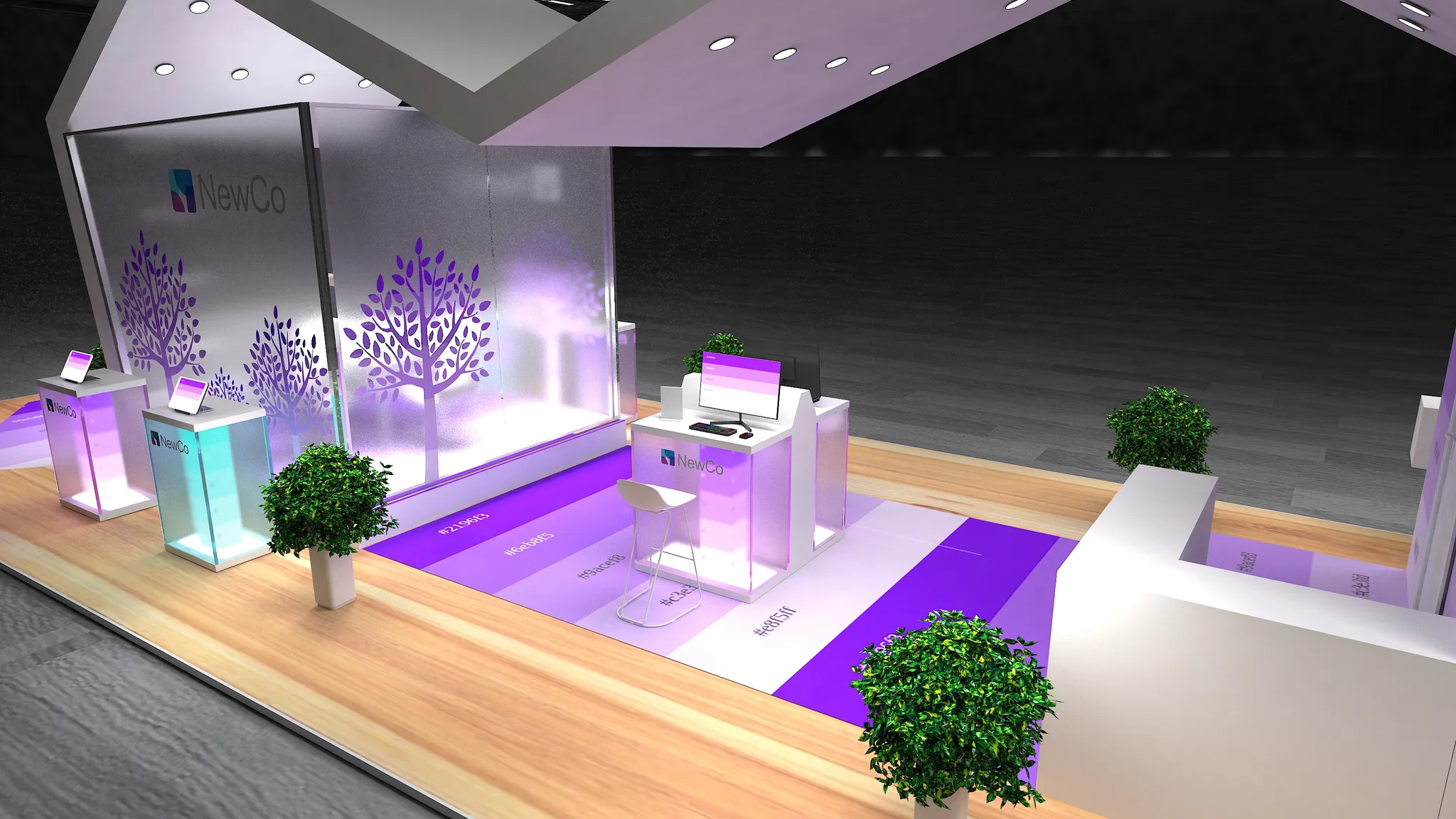 20x50 Île booth design by Reaction Space